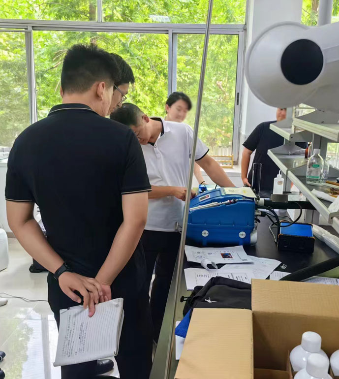 濟(jì)寧市生態(tài)環(huán)境局兗州分局及泗水縣分局PF-300交付驗收